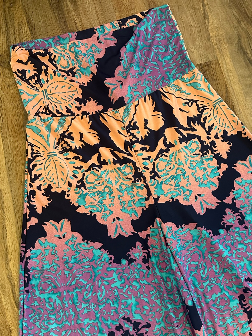 Wide Leg Multicolor Bohemian Festival Pants - Picture 4 of 6